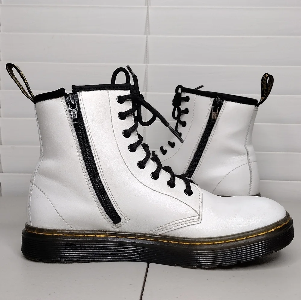 Dr. Martens Zavala Goth Punk Whimsigoth Side Zip Lace Up Combat Ankle Boots Sz 5 - Picture 8 of 15